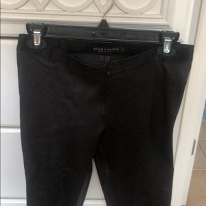 Alice and Olivia black leather pants